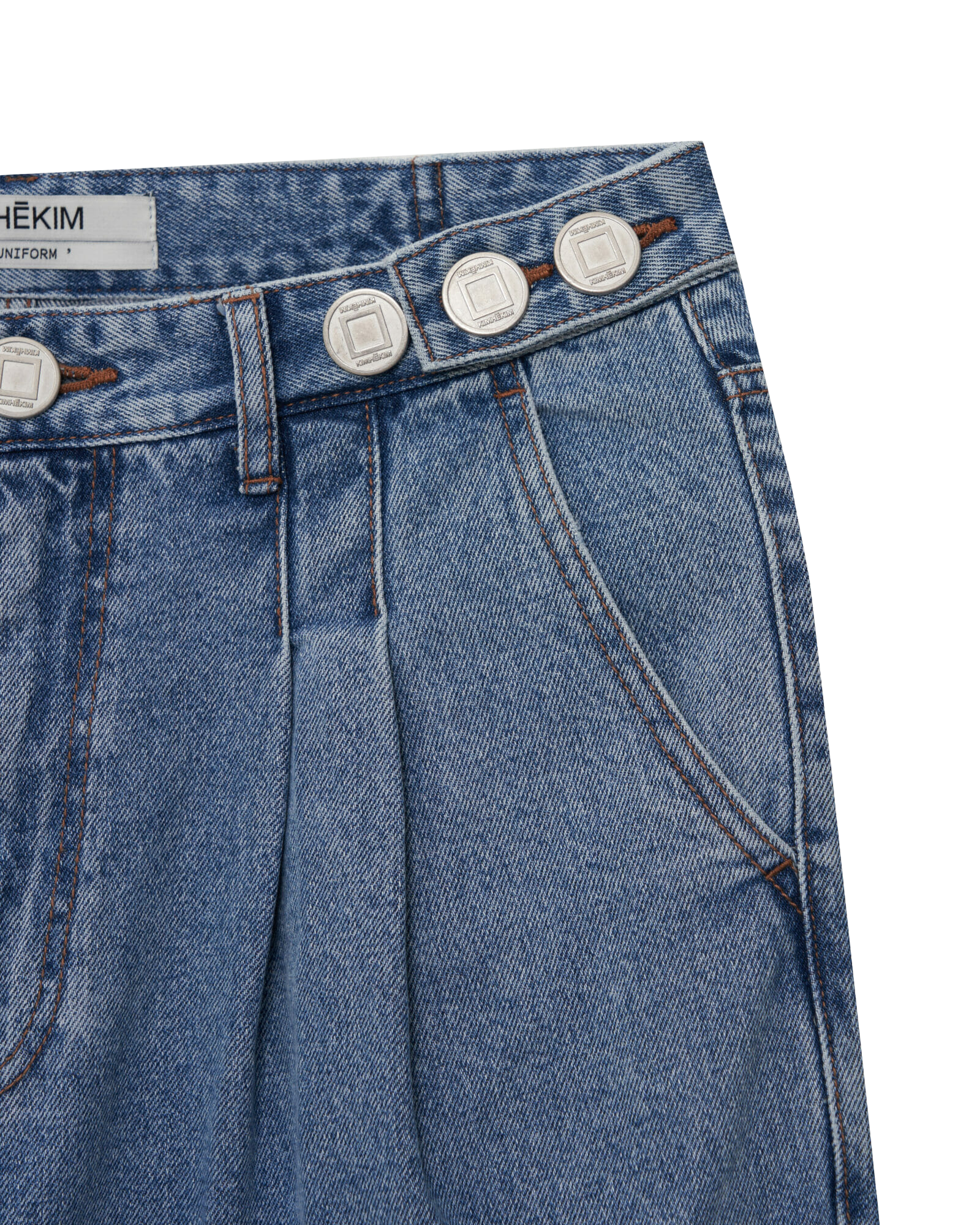 Kimhe Kim - Ng Ankle Tied Jeans (Blue) product image 11 | TRAB K-Fashion Australia