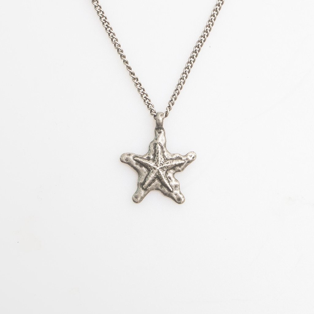 Towtow Archive - Starfish Pendant Necklace Silver Burnish (OC) product image 1 | TRAB K-Fashion Australia