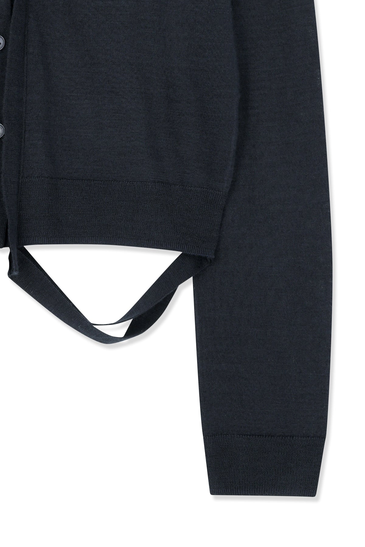 Matin Kim - String Detail Knit Cardigan (Dark Navy) product image 5 | TRAB K-Fashion Australia