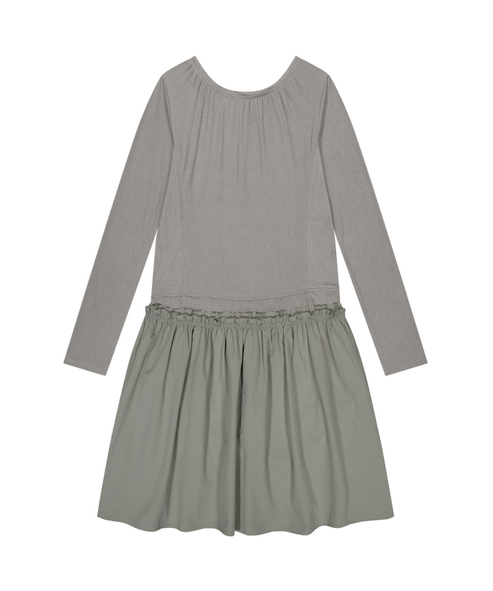 Coyseio - 2way Shirring One Piece (Light Khaki) product image 15 | TRAB K-Fashion Australia