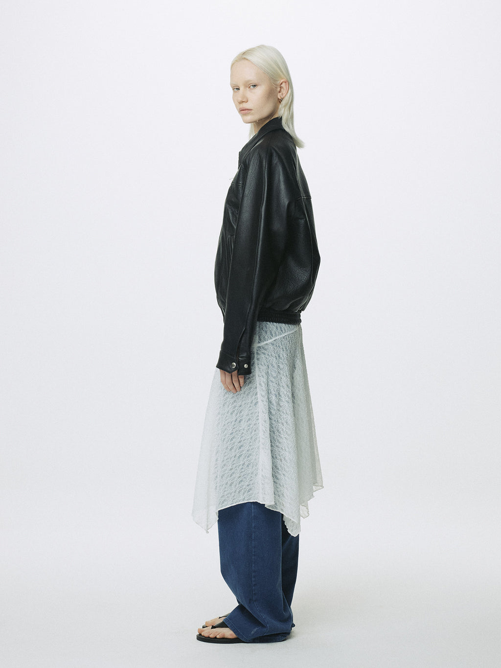 Tonywack - Lace Draped Skirt (Off White) product image 6 | TRAB K-Fashion Australia