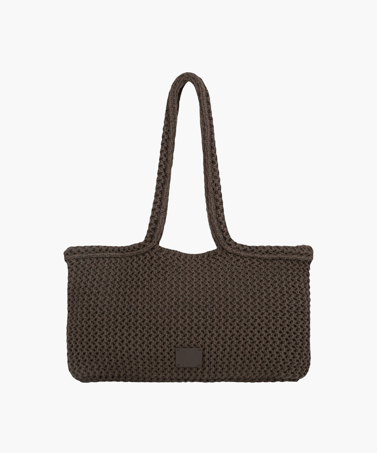 Marithe & Francois Girbaud - Classic Logo Net Shoulder Bag (Dark Brown) product image 1 | TRAB K-Fashion Australia