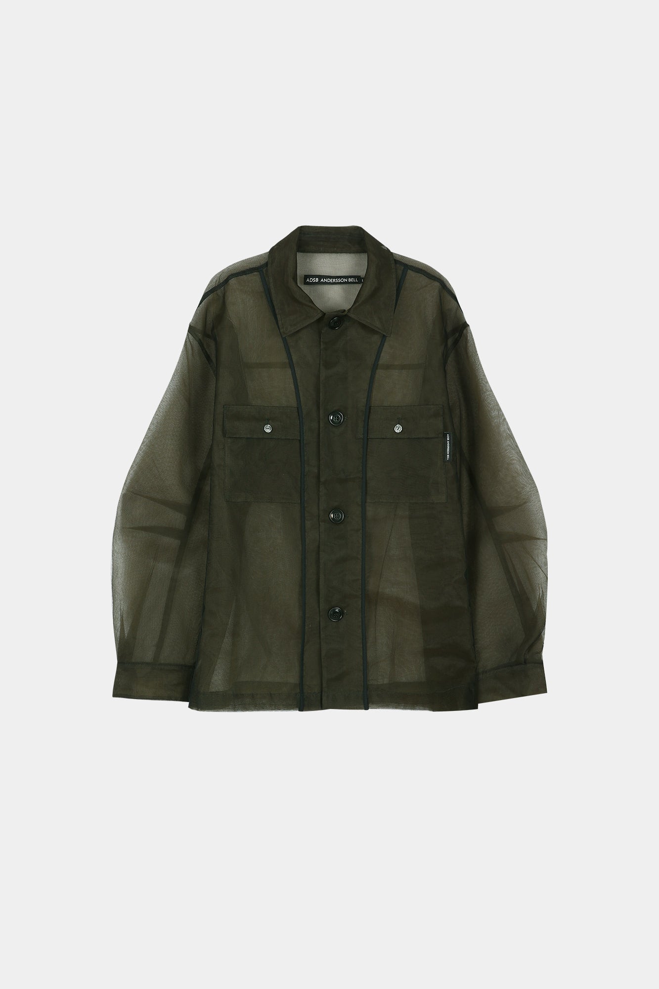 Andersson Bell - Karim Sheer Over Shirt (Brown) product image 10 | TRAB K-Fashion Australia