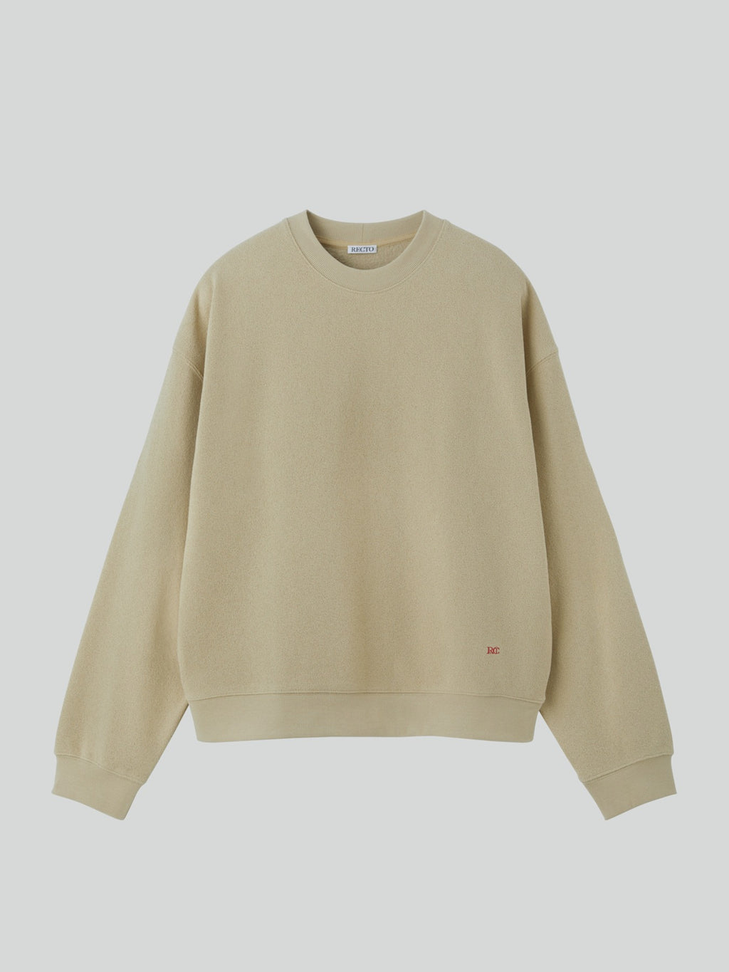 Recto - Rc Logo Sweatshirt (Beige) product image 1 | TRAB K-Fashion Australia