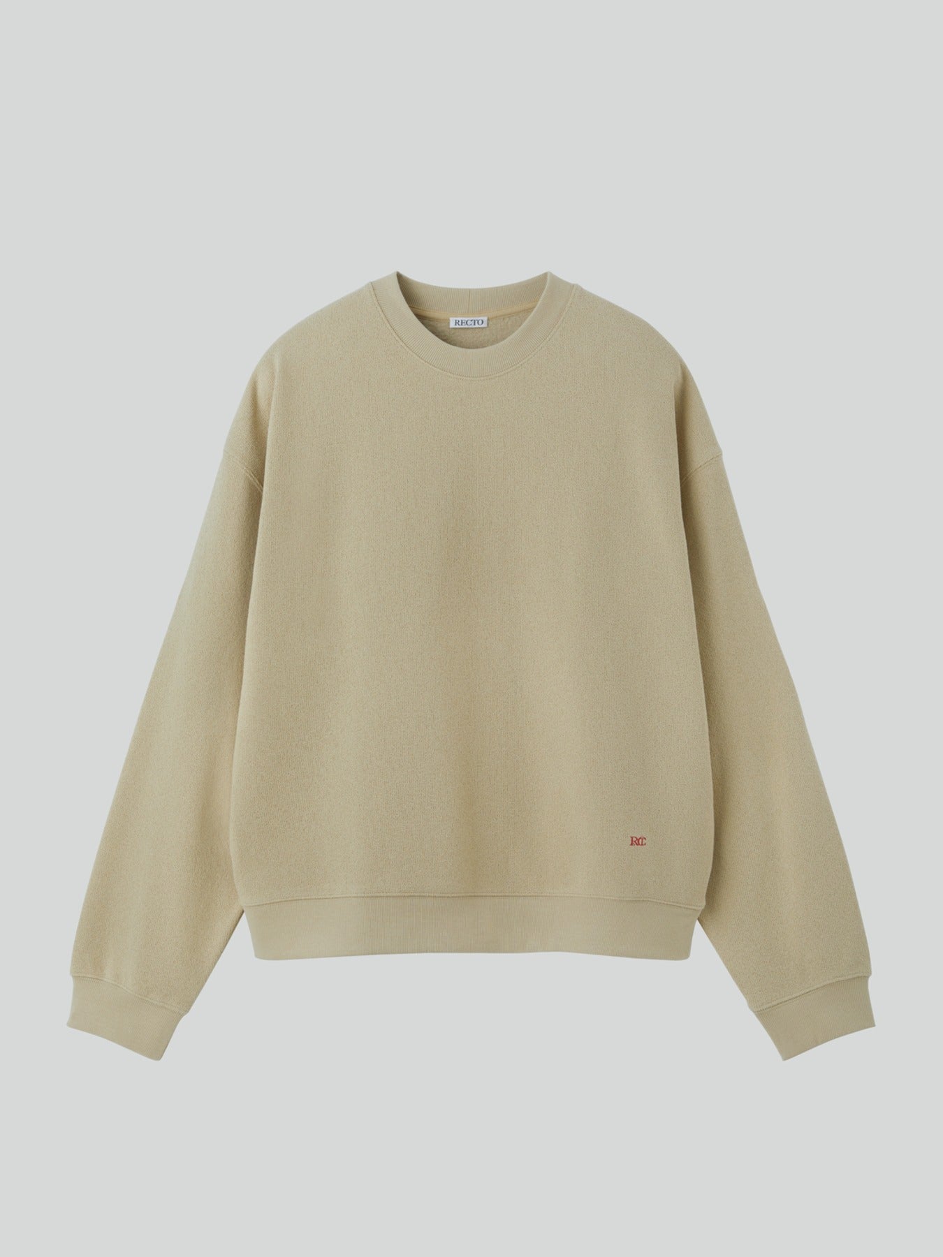 Recto - Rc Logo Sweatshirt (Beige) product image 1 | TRAB K-Fashion Australia