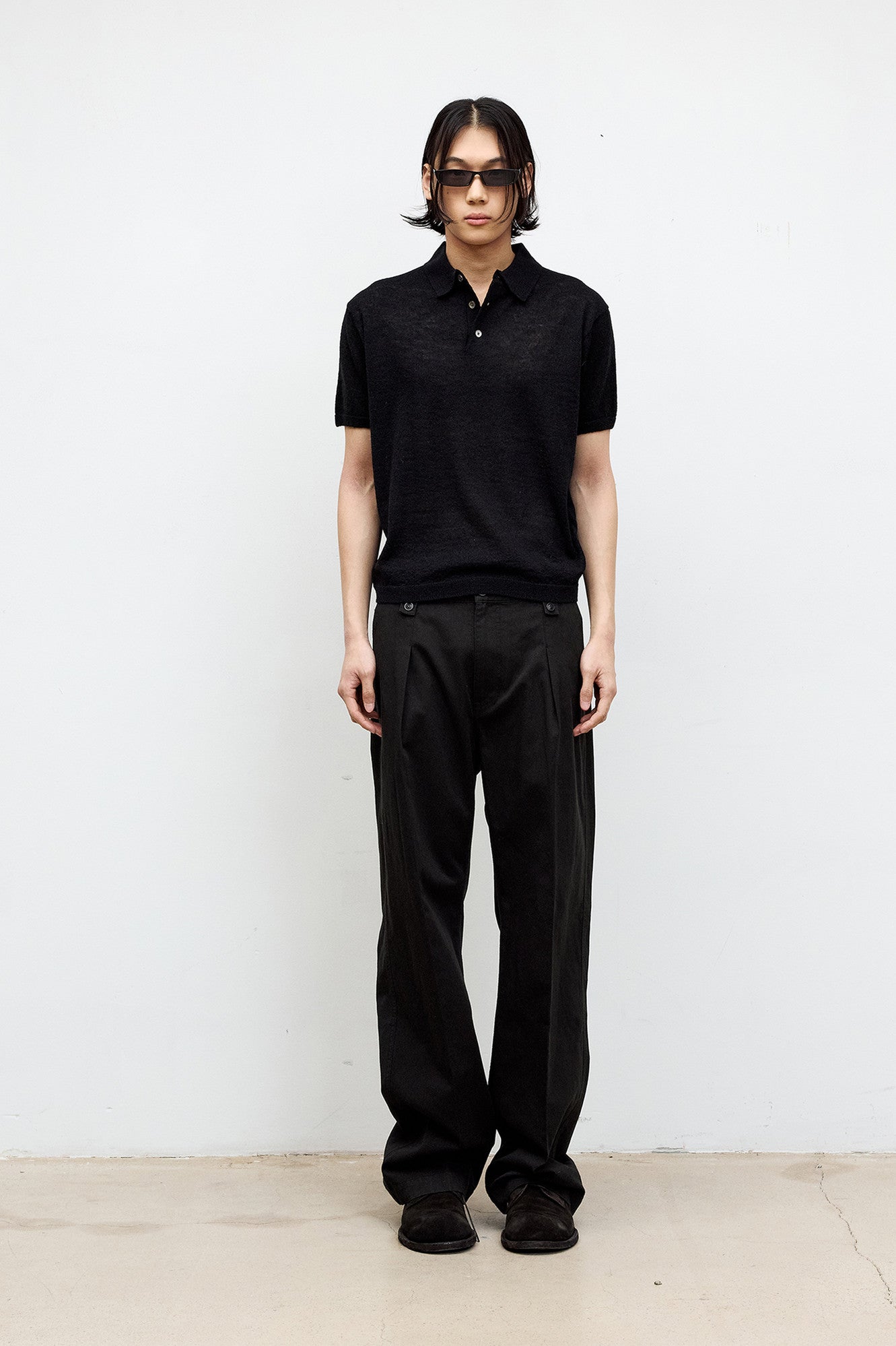 Coor - Haily Alpaca Blend Polo Knit (Black) product image 2 | TRAB K-Fashion Australia