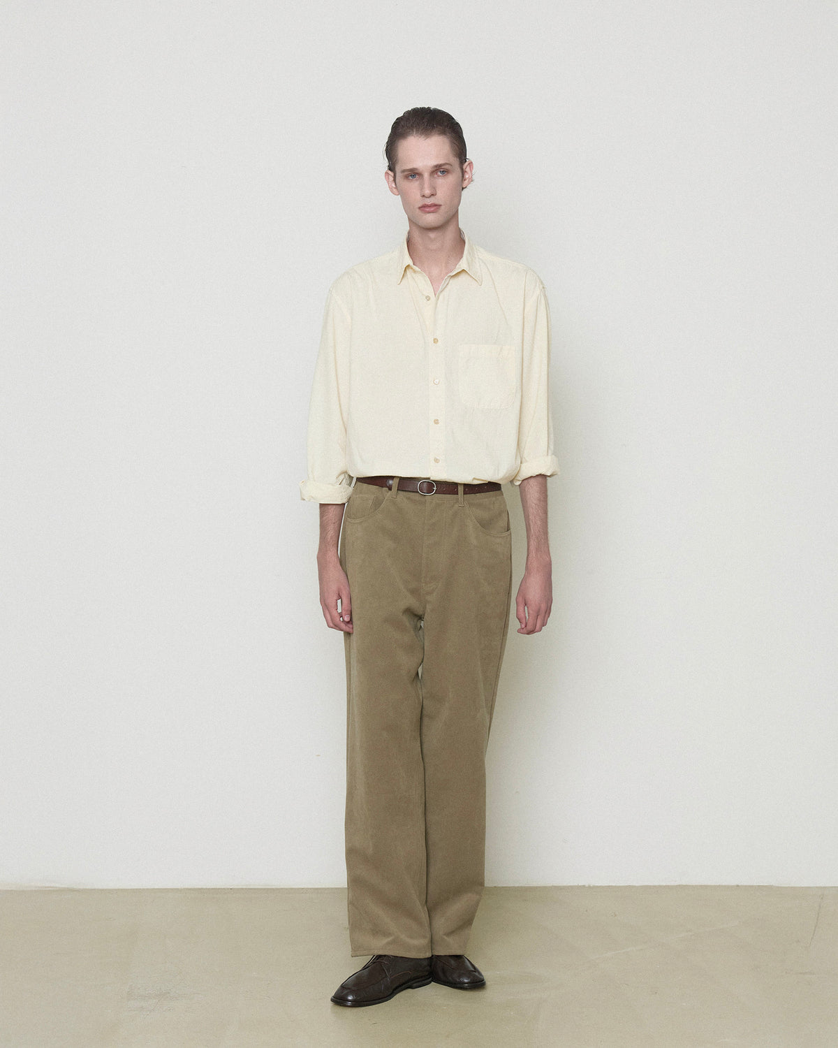 Brownyard - Washed Shirt (Light Yellow) product image 1 | TRAB K-Fashion Australia