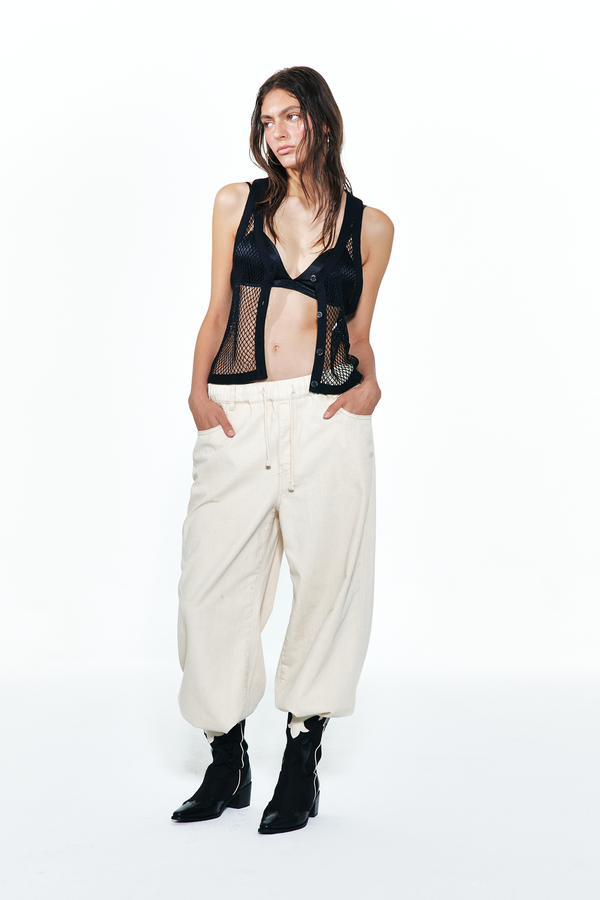 Deinet - Crochet Knit Vest (Black) product image 4 | TRAB K-Fashion Australia