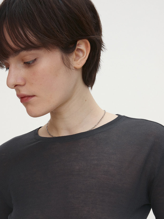 Tonywack - Wool Tencel Long Sleeve (Charcoal) product image 6 | TRAB K-Fashion Australia