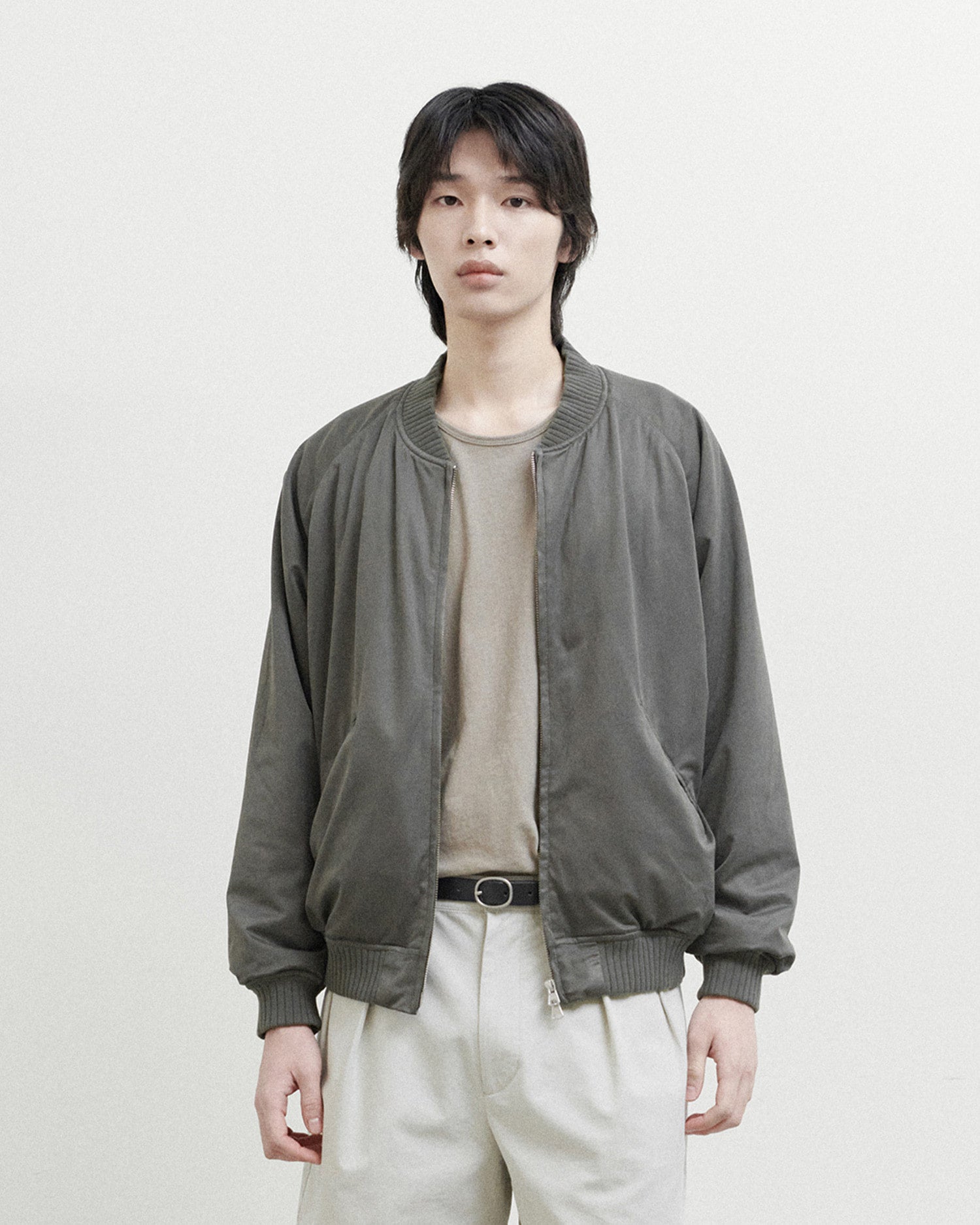 Brownyard - Vintage Souvenir Jacket (Olive Grey) product image 1 | TRAB K-Fashion Australia