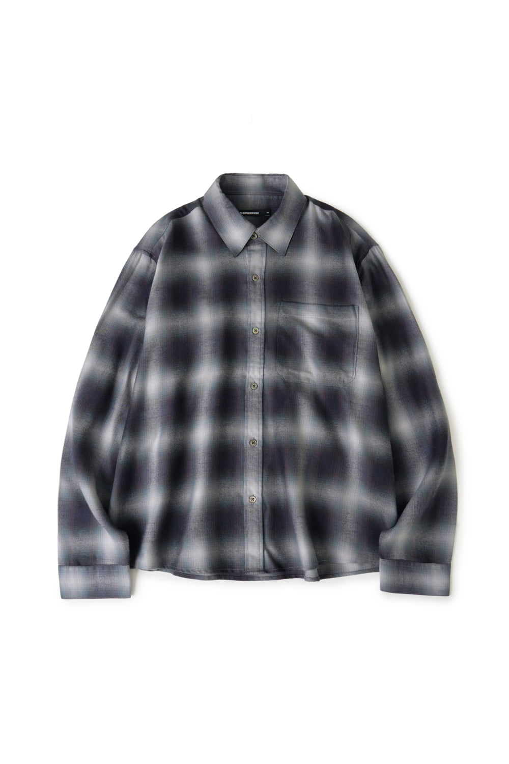 Hatchingroom - Regular Shirt Ombre Check (Blue/Grey) product image 1 | TRAB K-Fashion Australia