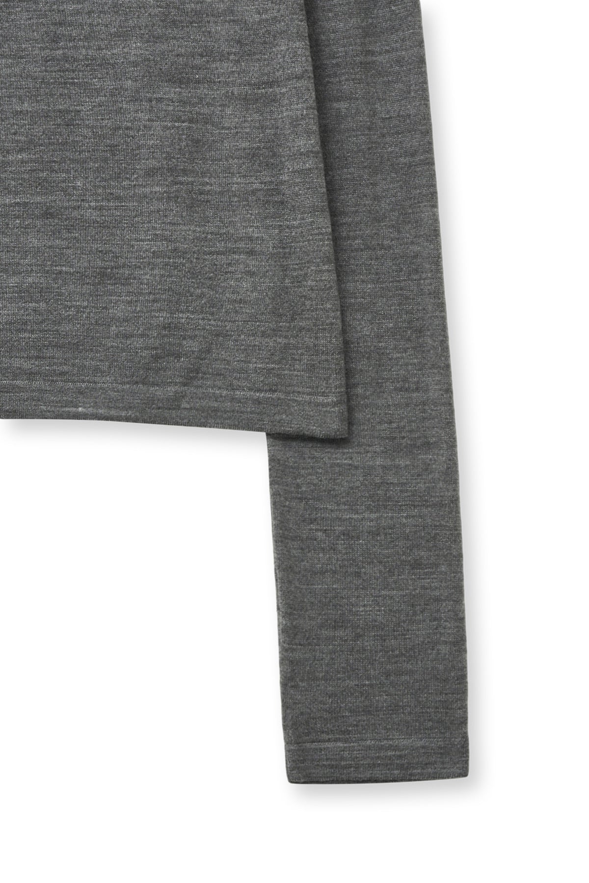 Matin Kim - Essential Boat Neck Knit Top (Grey) product image 5 | TRAB K-Fashion Australia