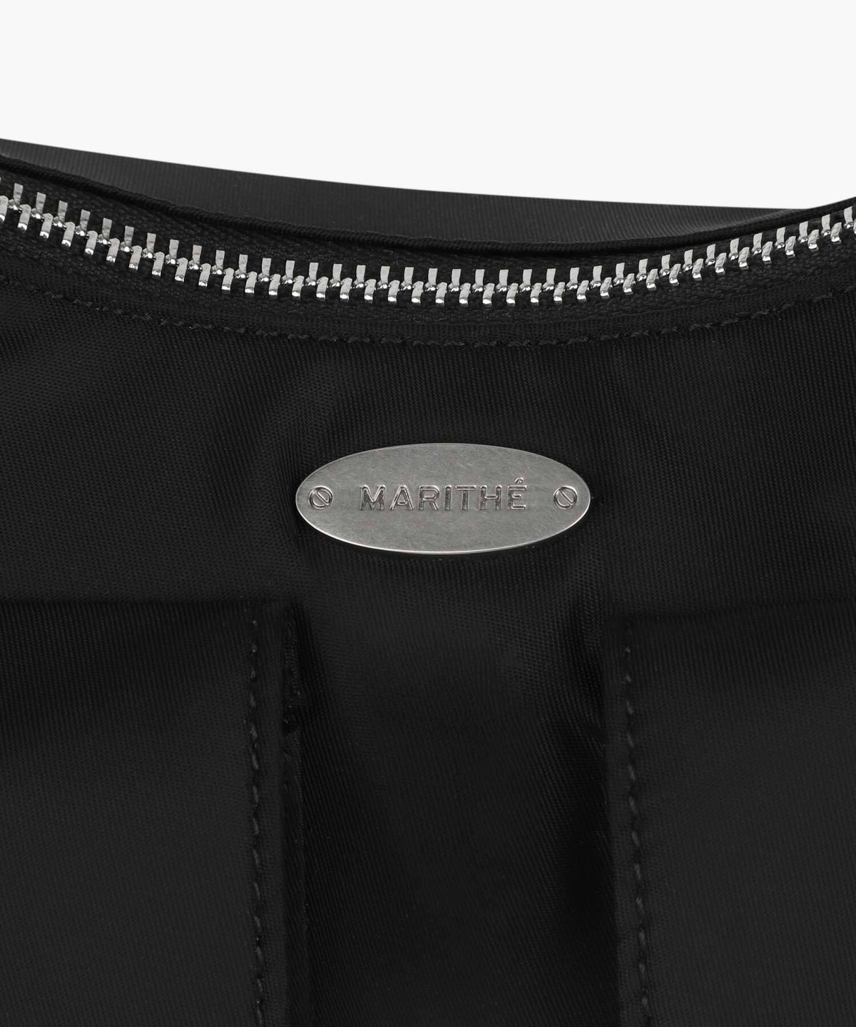 Marithe & Francois Girbaud - Regular Logo 2way Hobo Bag (Black) product image 6 | TRAB K-Fashion Australia