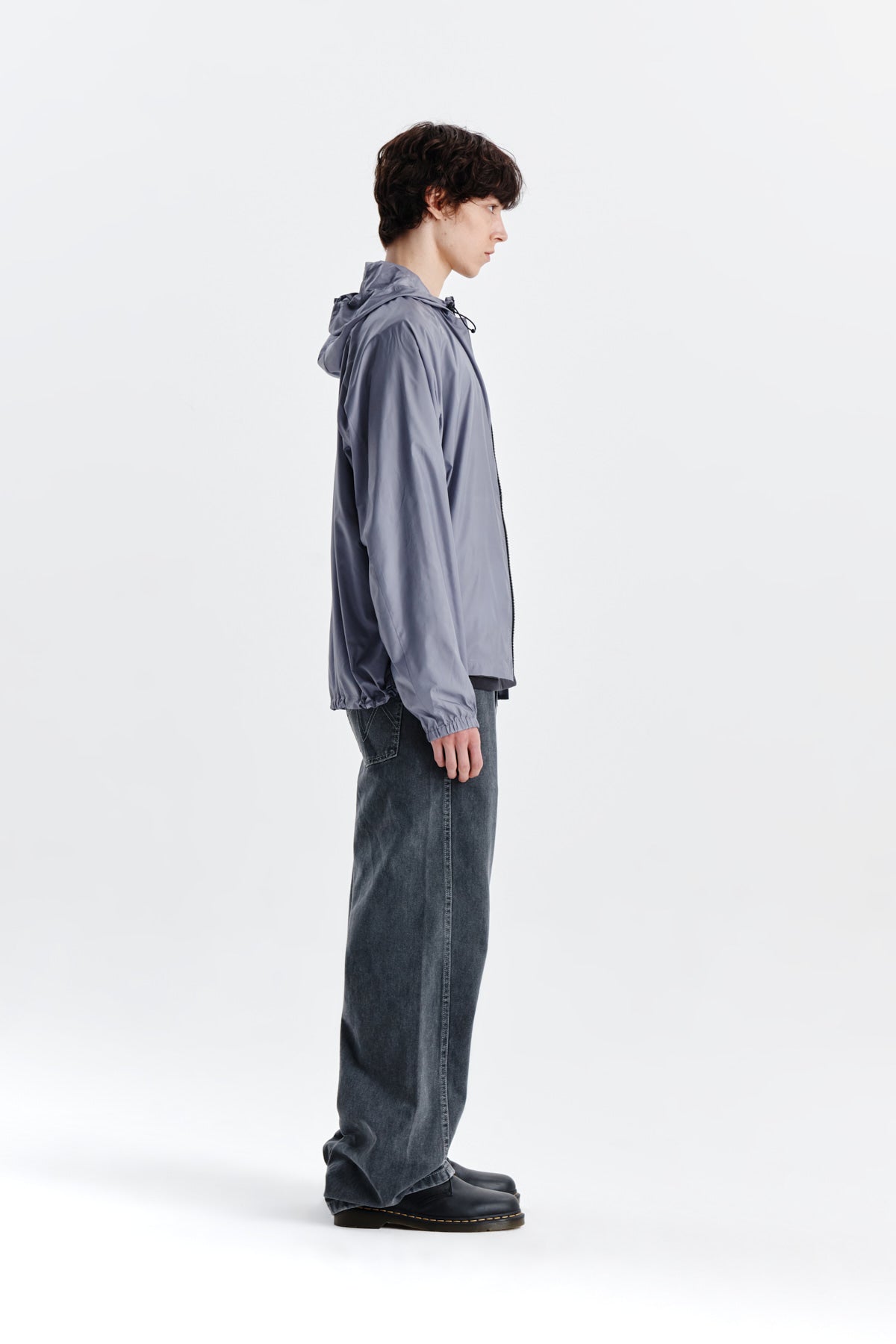 Matin Kim - Light Hoody Windbreaker (Grey) product image 6 | TRAB K-Fashion Australia