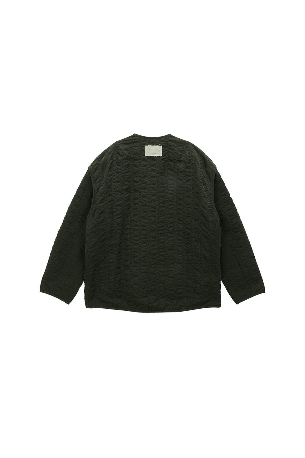 Matin Kim - Warm Up Quilting Jumper (Khaki) product image 2 | TRAB K-Fashion Australia