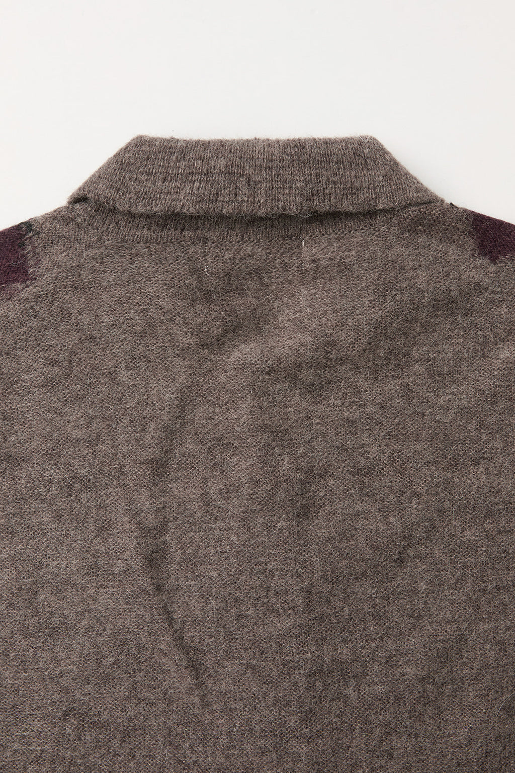Coor - Inside Out Argyle Collar Cardigan (Melange Brown) product image 7 | TRAB K-Fashion Australia