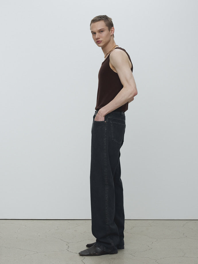 Tonywack - Loose Straight Overdye Denim Jeans (Carbon Pigment) product image 2 | TRAB K-Fashion Australia