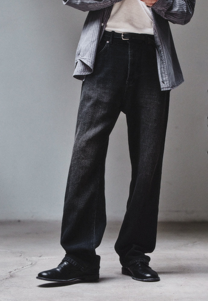 Art if acts - Sashiko 5P Pants_Japanese Fabric (Vintage Black) product image 5 | TRAB K-Fashion Australia