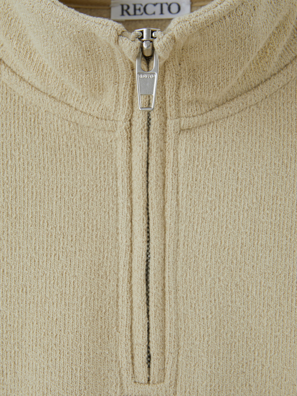 Recto - Rc Logo Half-Zip Sweatshirt (Beige) product image 6 | TRAB K-Fashion Australia