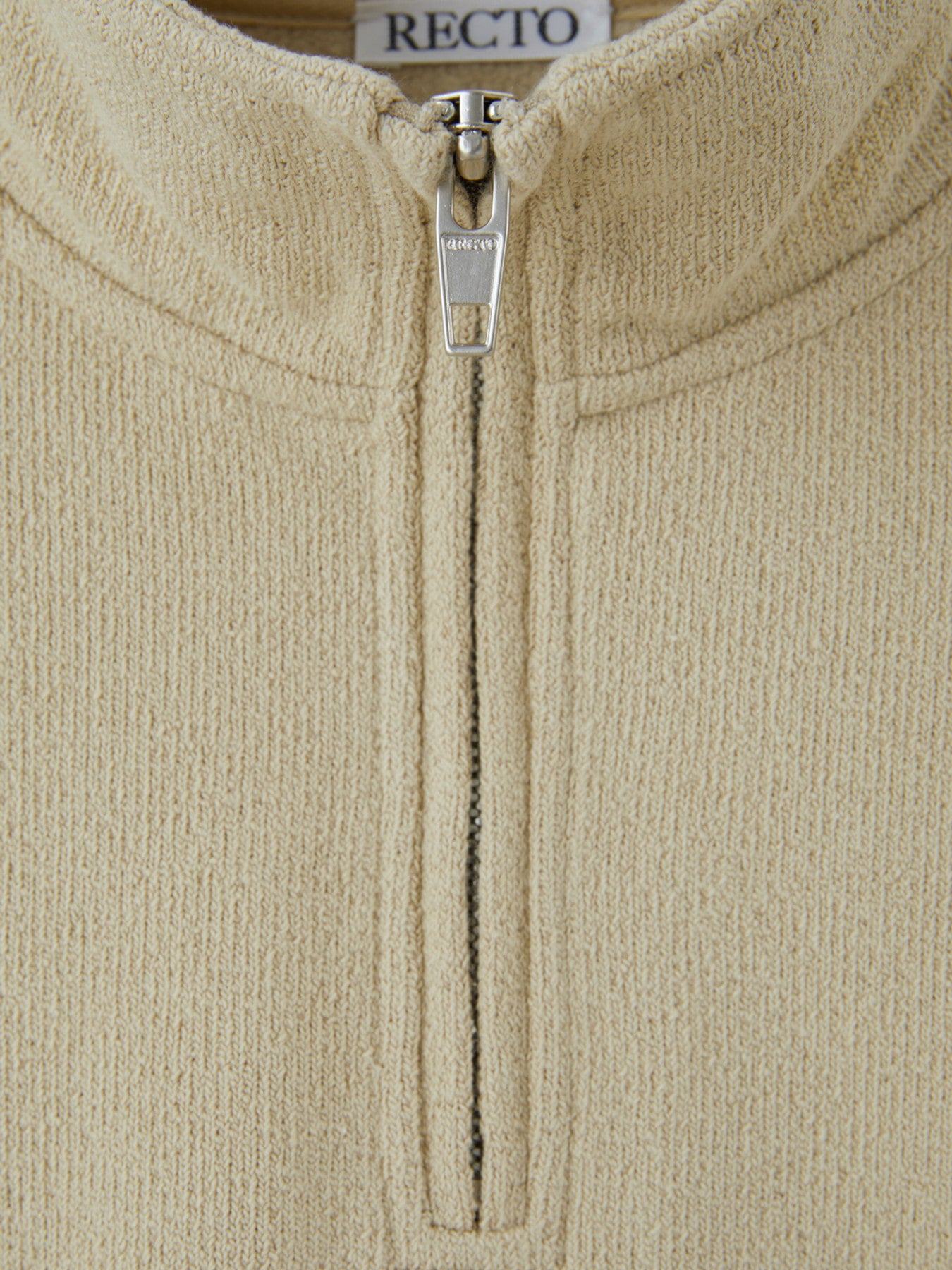 Recto - Rc Logo Half-Zip Sweatshirt (Beige) product image 6 | TRAB K-Fashion Australia