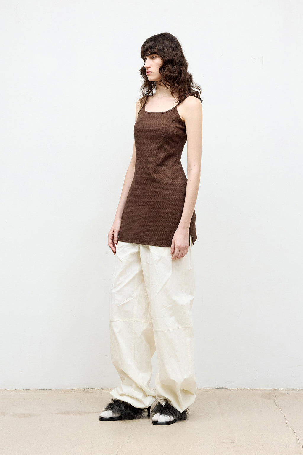 Coor - Textured Mini Dress (Brown) product image 3 | TRAB K-Fashion Australia