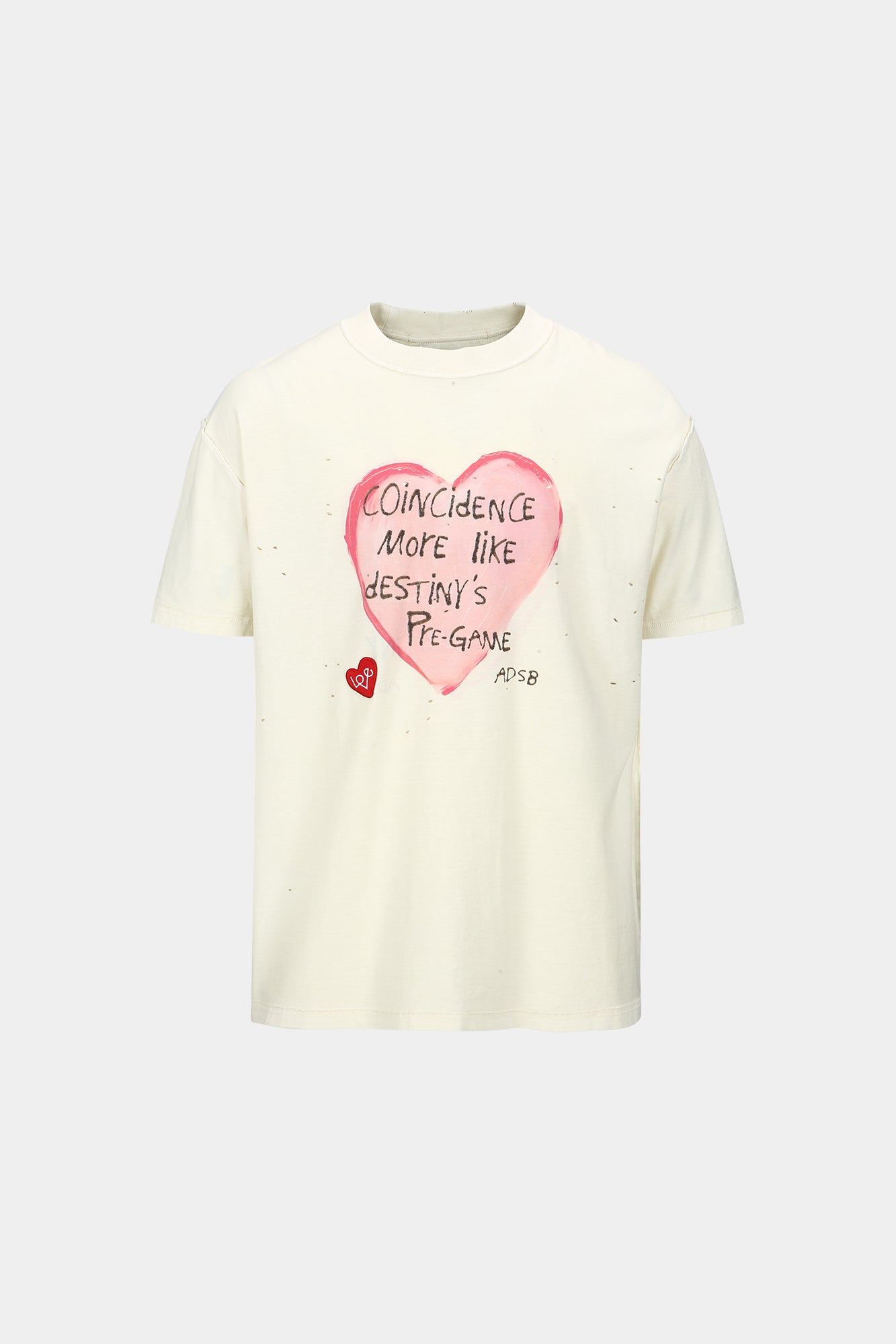 Andersson Bell - Unisex Heart Message T-Shirt (Ecru) product image 8 | TRAB K-Fashion Australia