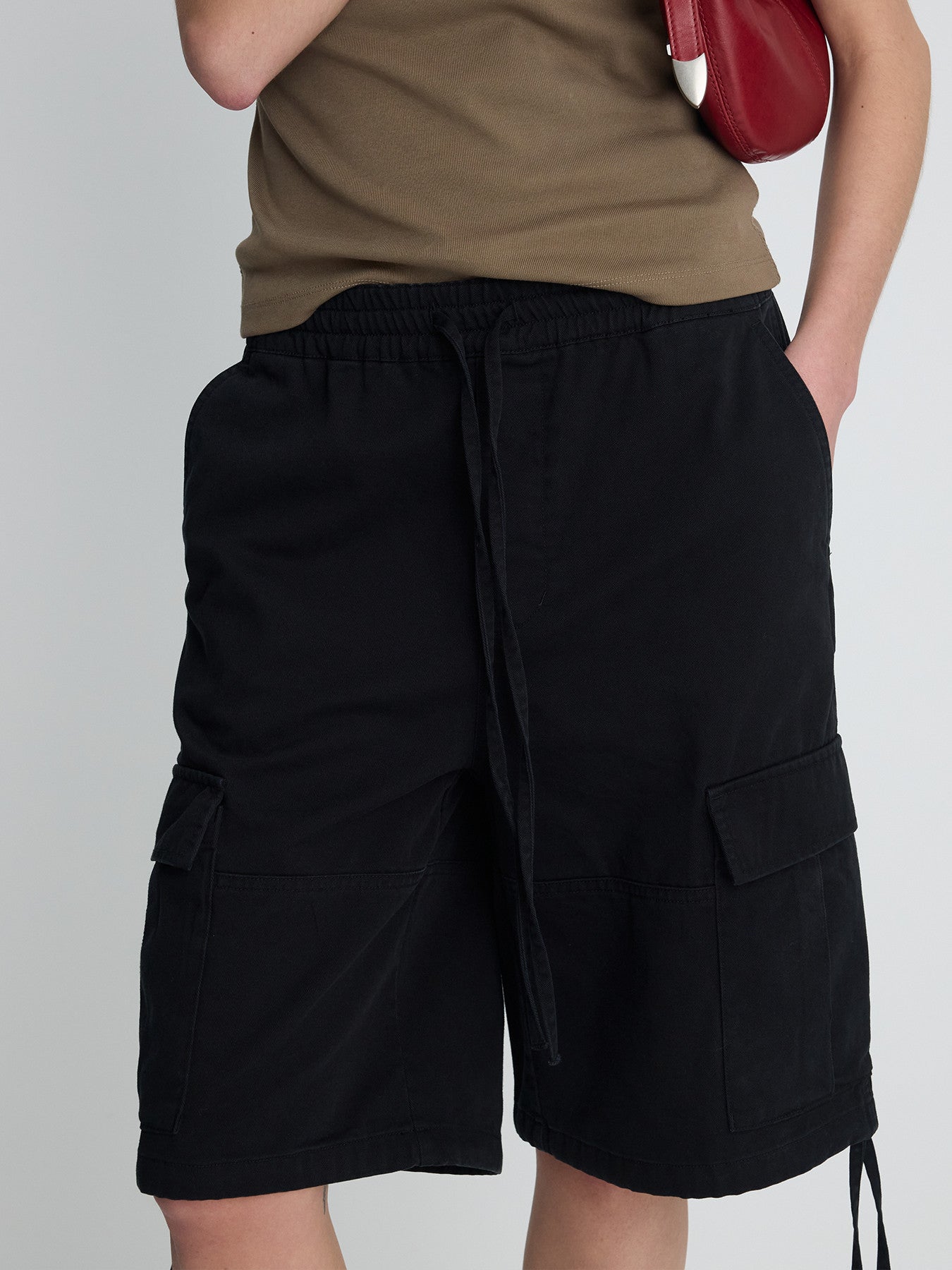 Tonywack - Garment-Washed Cargo Shorts (Black) product image 4 | TRAB K-Fashion Australia