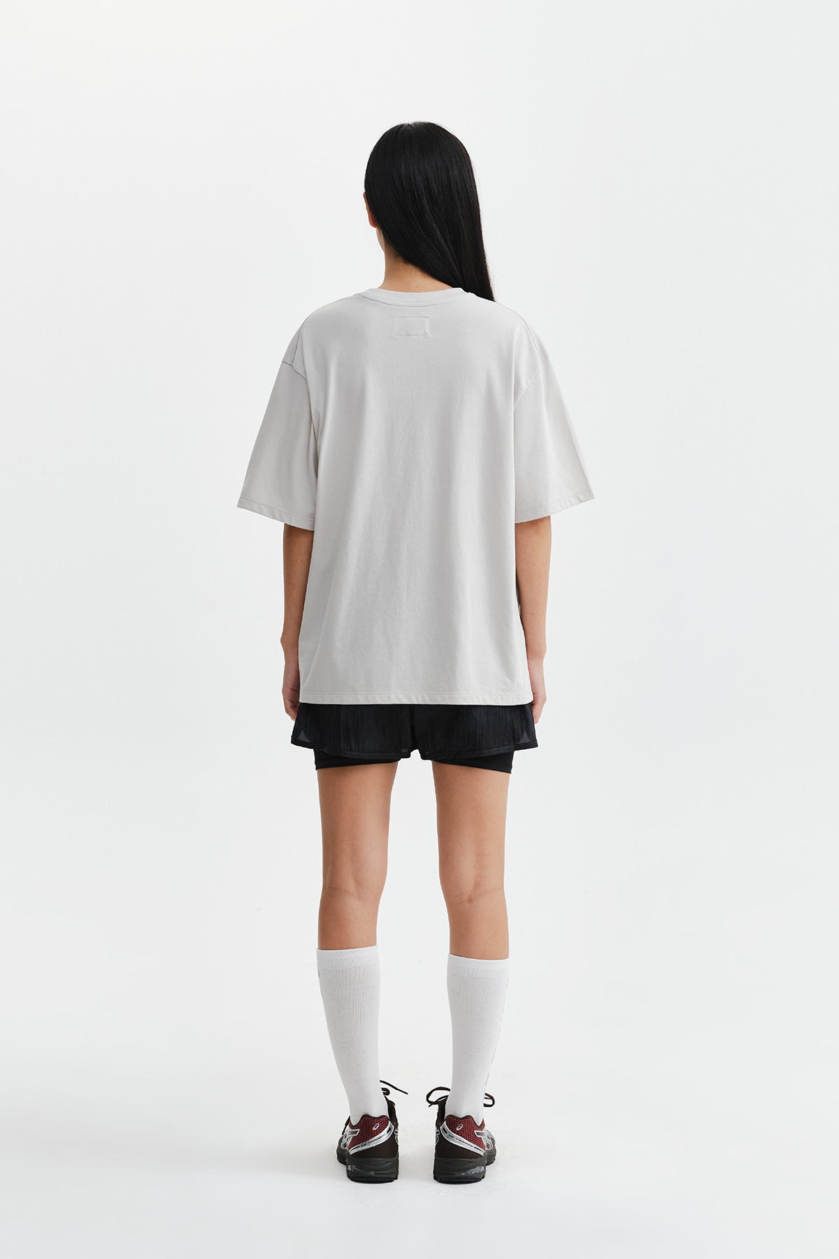 Matin Kim - Matin Pace Vortex Graffiti Top (Light Grey) product image 8 | TRAB K-Fashion Australia