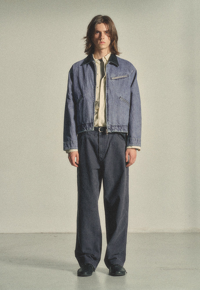 Art if acts - Marina Denim Work Jacket (Mid Blue) product image 2 | TRAB K-Fashion Australia