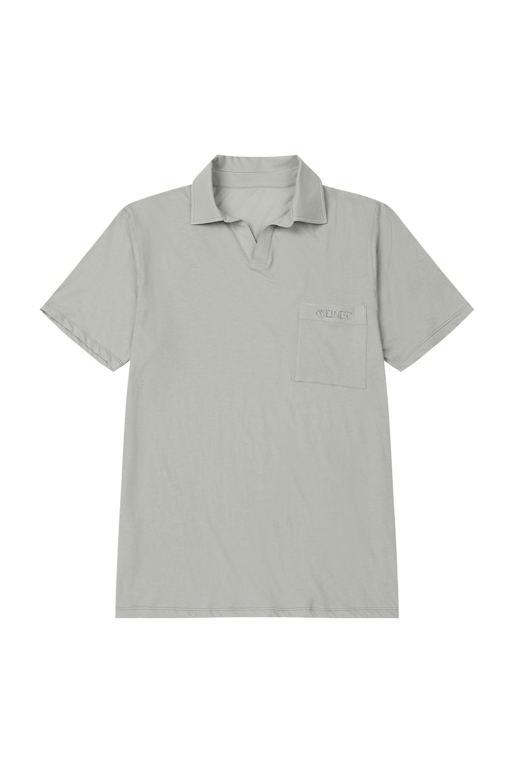 Deinet - Vintage Collar T-Shirt (Light Grey) product image 1 | TRAB K-Fashion Australia