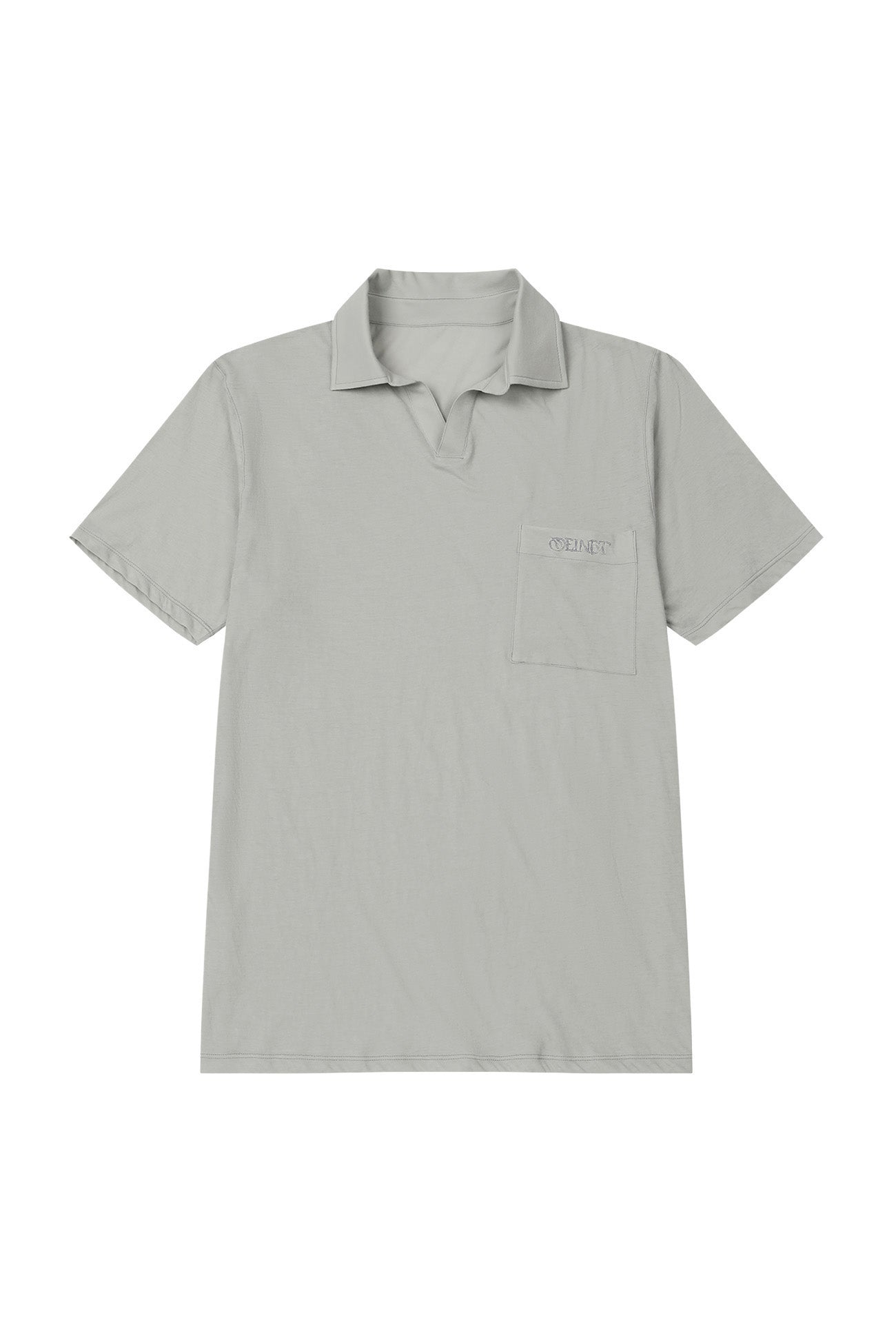 Deinet - Vintage Collar T-Shirt (Light Grey) product image 1 | TRAB K-Fashion Australia