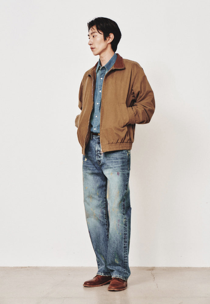 Art if acts - Washed Leather Collar Jacket (Tobacco) product image 4 | TRAB K-Fashion Australia