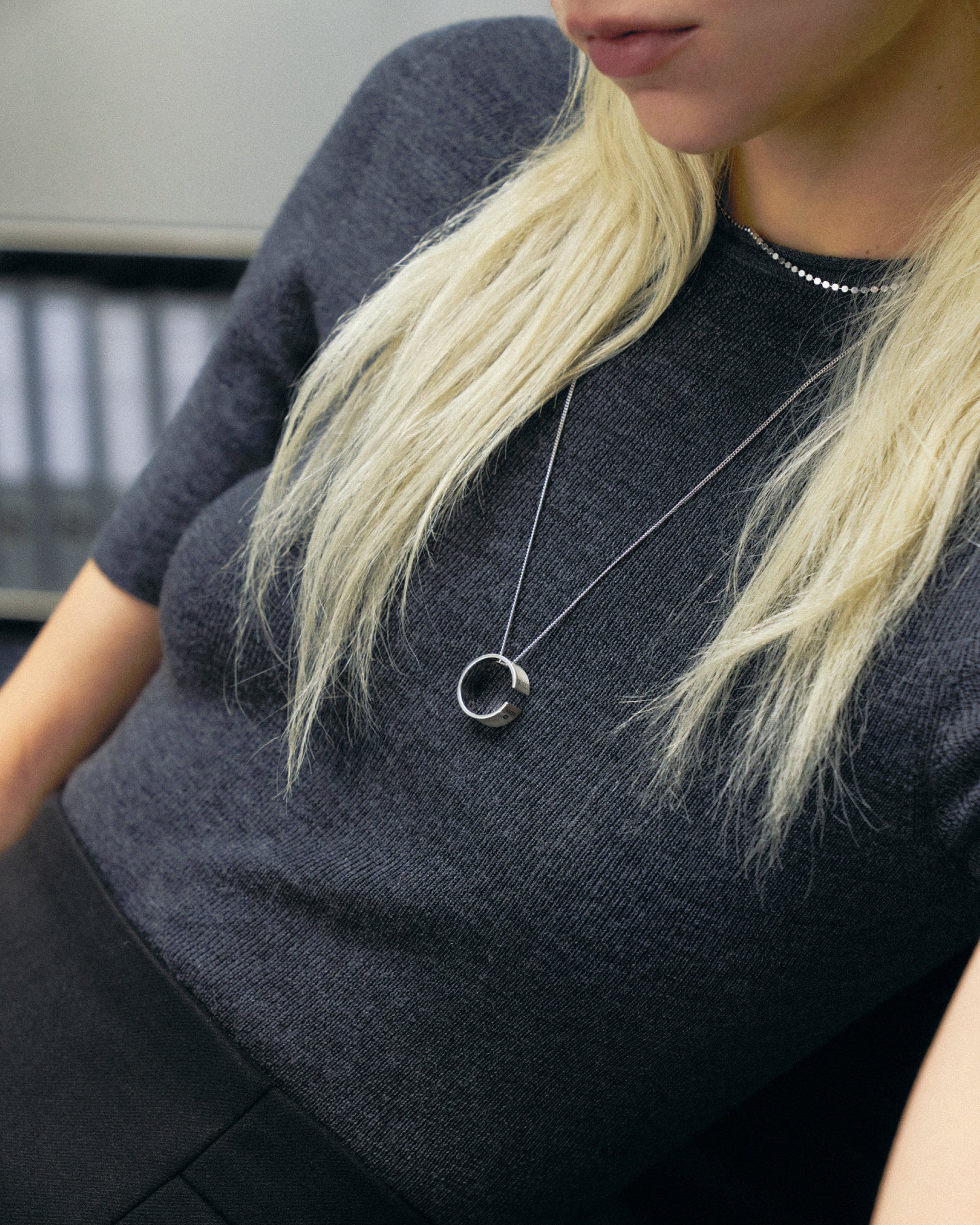 Numbering - Engraved Ring Pendant Necklace #7853 product image 1 | TRAB K-Fashion Australia
