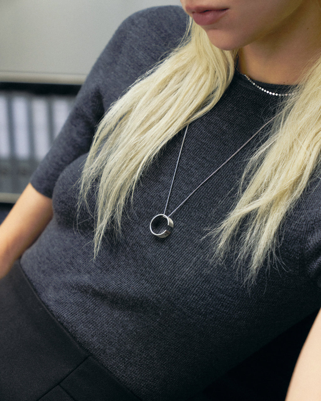 Numbering - Engraved Ring Pendant Necklace #7853 product image 1 | TRAB K-Fashion Australia
