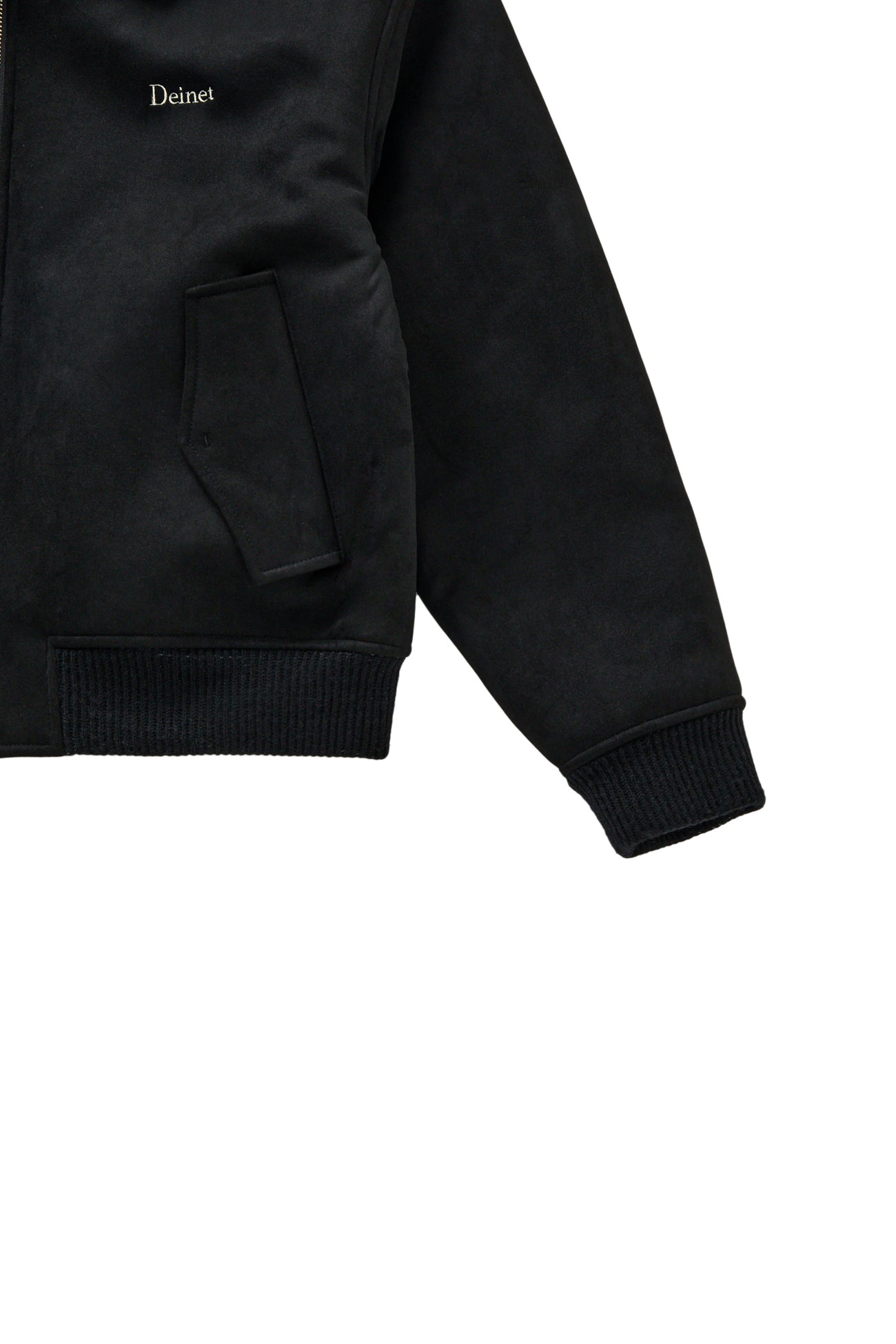 Deinet - Faux Suede Fur Mustang Jacket (Black) product image 6 | TRAB K-Fashion Australia
