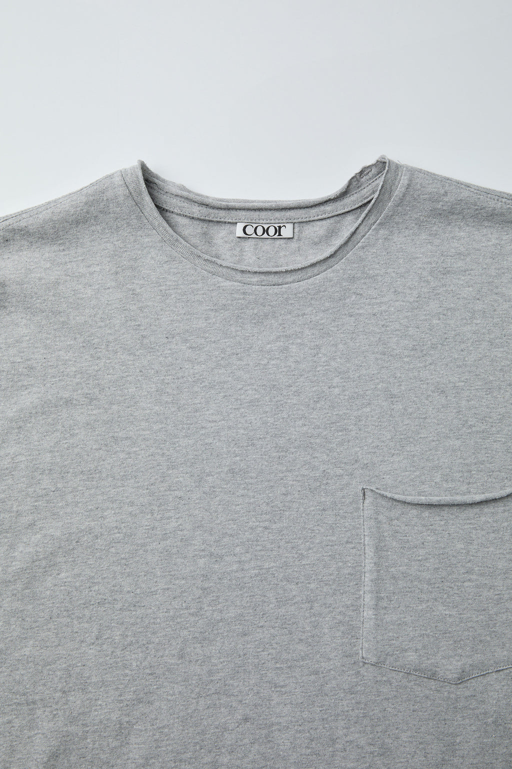 Coor - Low Cut Regular Fit T-Shirt (Melange Gray) product image 5 | TRAB K-Fashion Australia