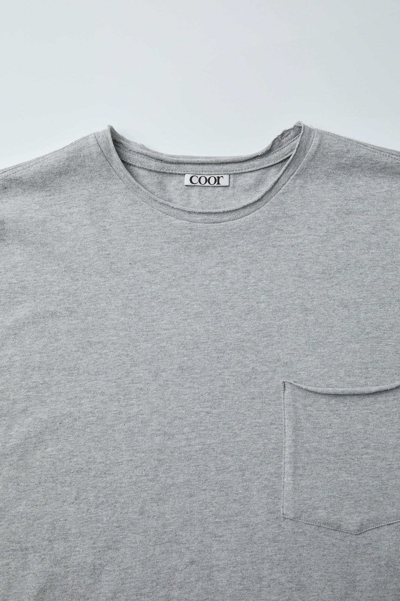Coor - Low Cut Regular Fit T-Shirt (Melange Gray) product image 5 | TRAB K-Fashion Australia