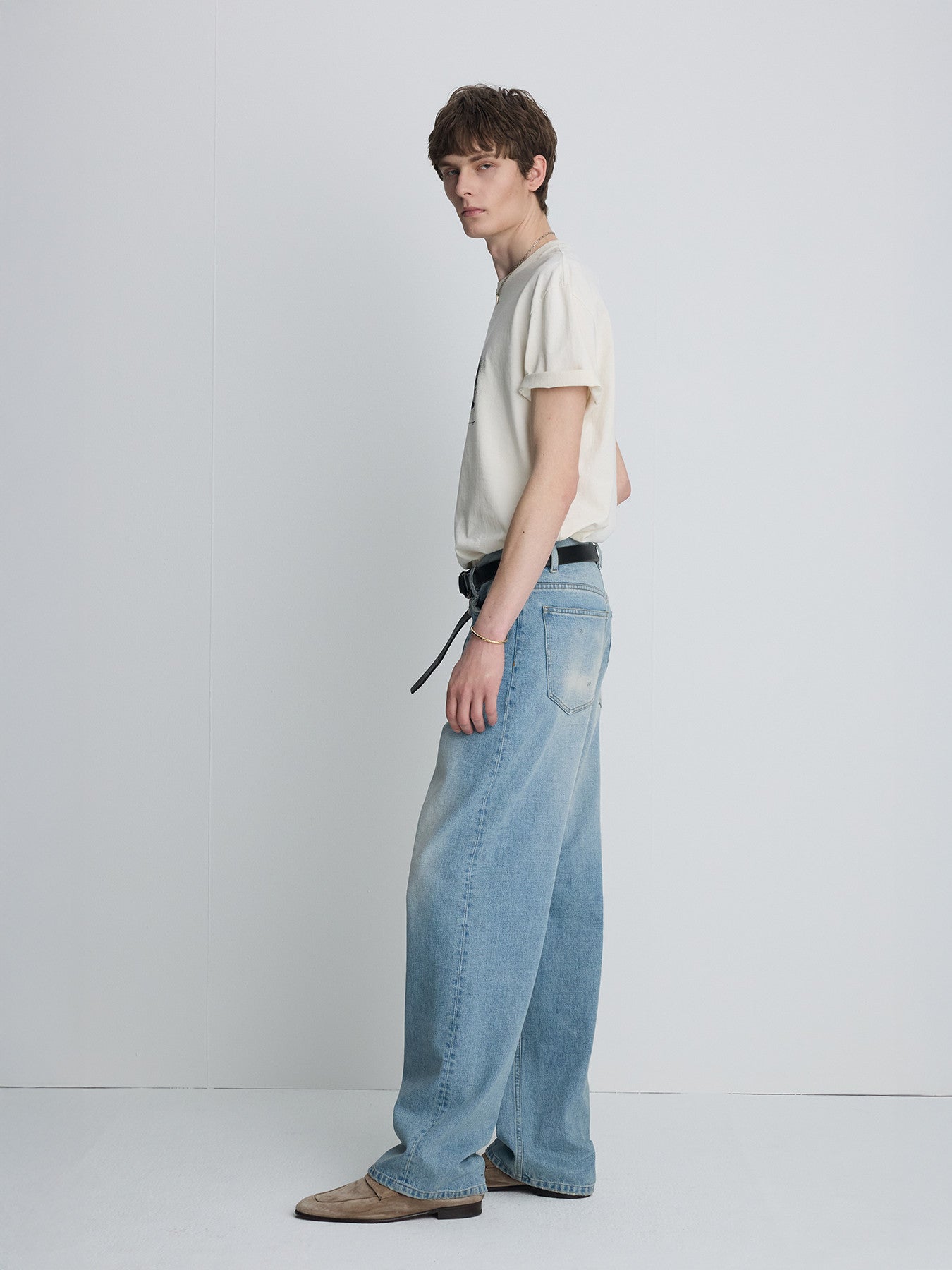 Tonywack - Garment Dyed Profiled T-Shirt (Salt Pigment) product image 3 | TRAB K-Fashion Australia