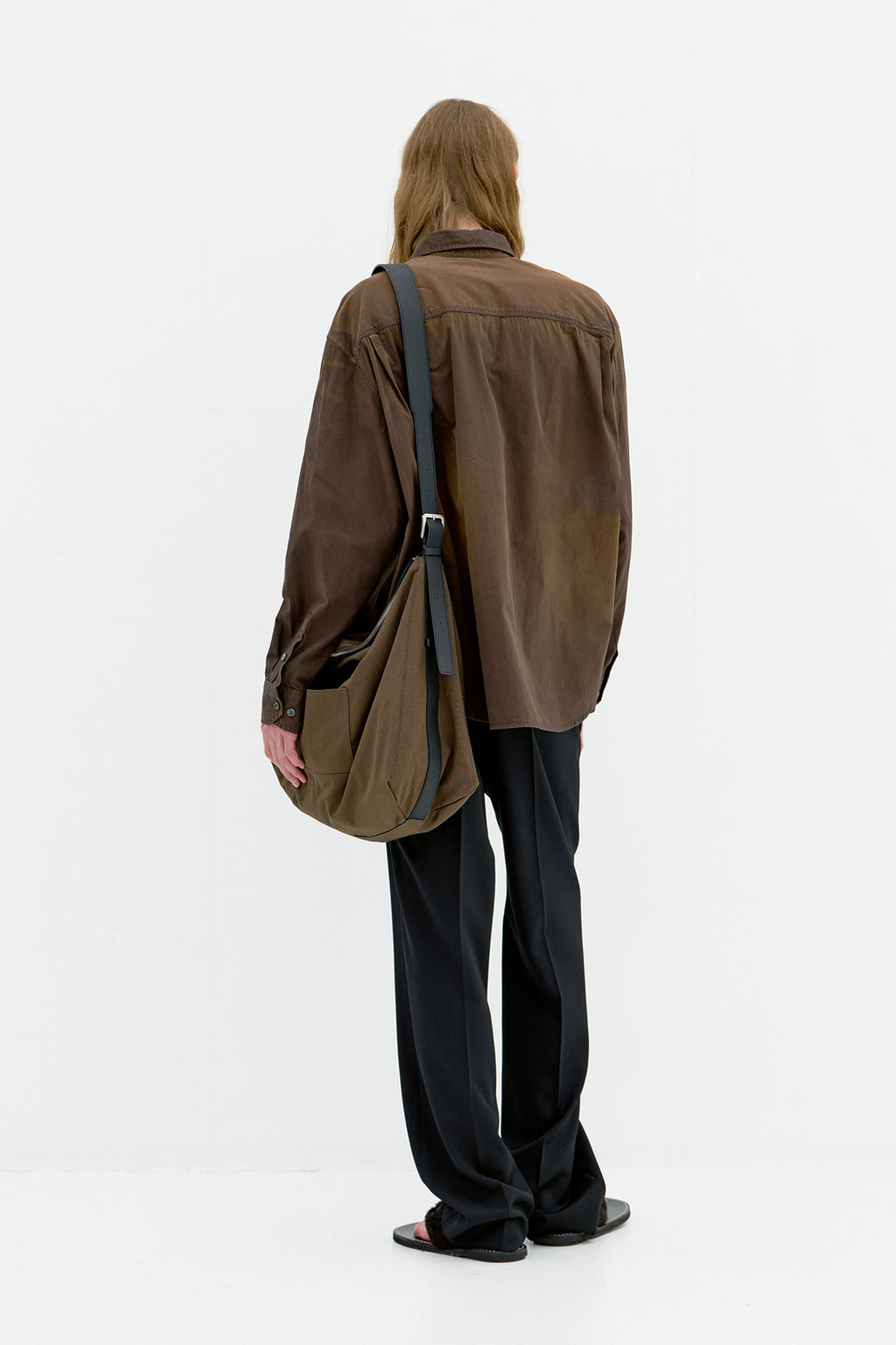 Coor - Washed Dyed Sun Faded Shirt (Washed Brown) product image 4 | TRAB K-Fashion Australia