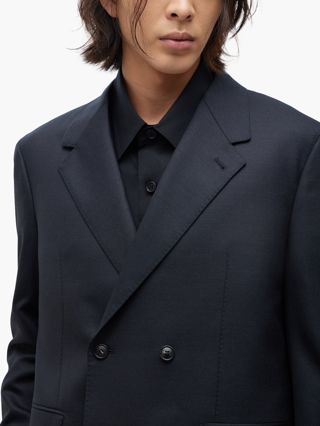 Jiyong Kim - Super Fine Wool Tailored Jacket (Black) product image 6 | TRAB K-Fashion Australia