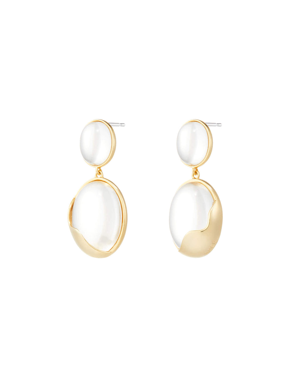 Numbering - Ellipse Glass Drop Earrings #5212 product image 5 | TRAB K-Fashion Australia