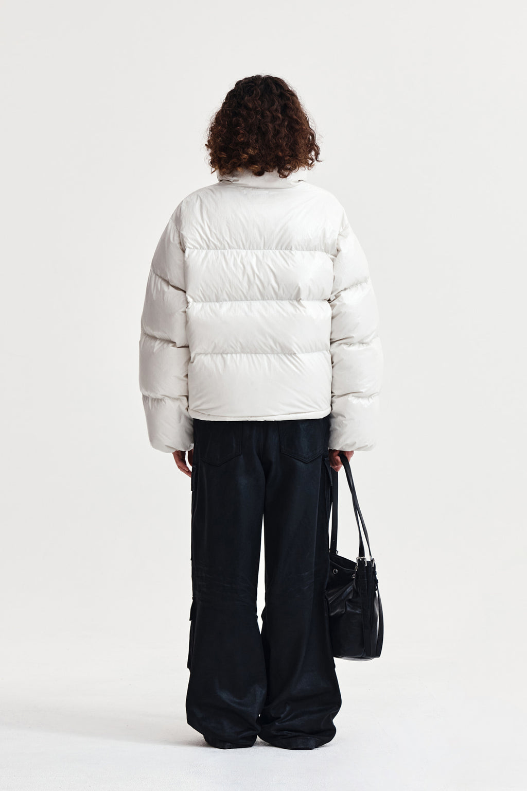 Matin Kim - Small Logo Volume Down Jumper (Ivory) product image 7 | TRAB K-Fashion Australia