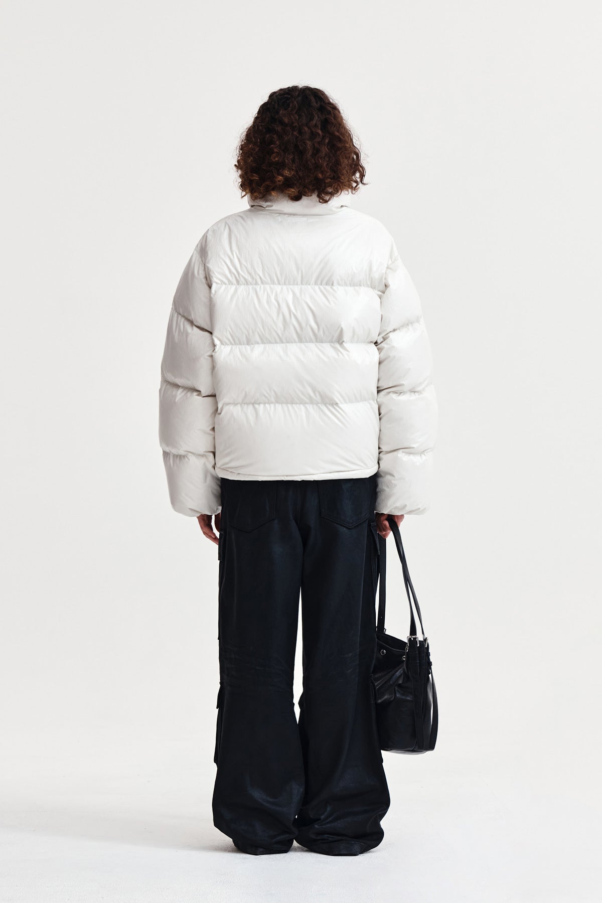 Matin Kim - Small Logo Volume Down Jumper (Ivory) product image 7 | TRAB K-Fashion Australia