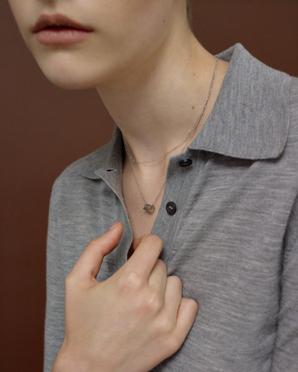 Numbering - Mixed Chain Necklace #2706 product image 3 | TRAB K-Fashion Australia