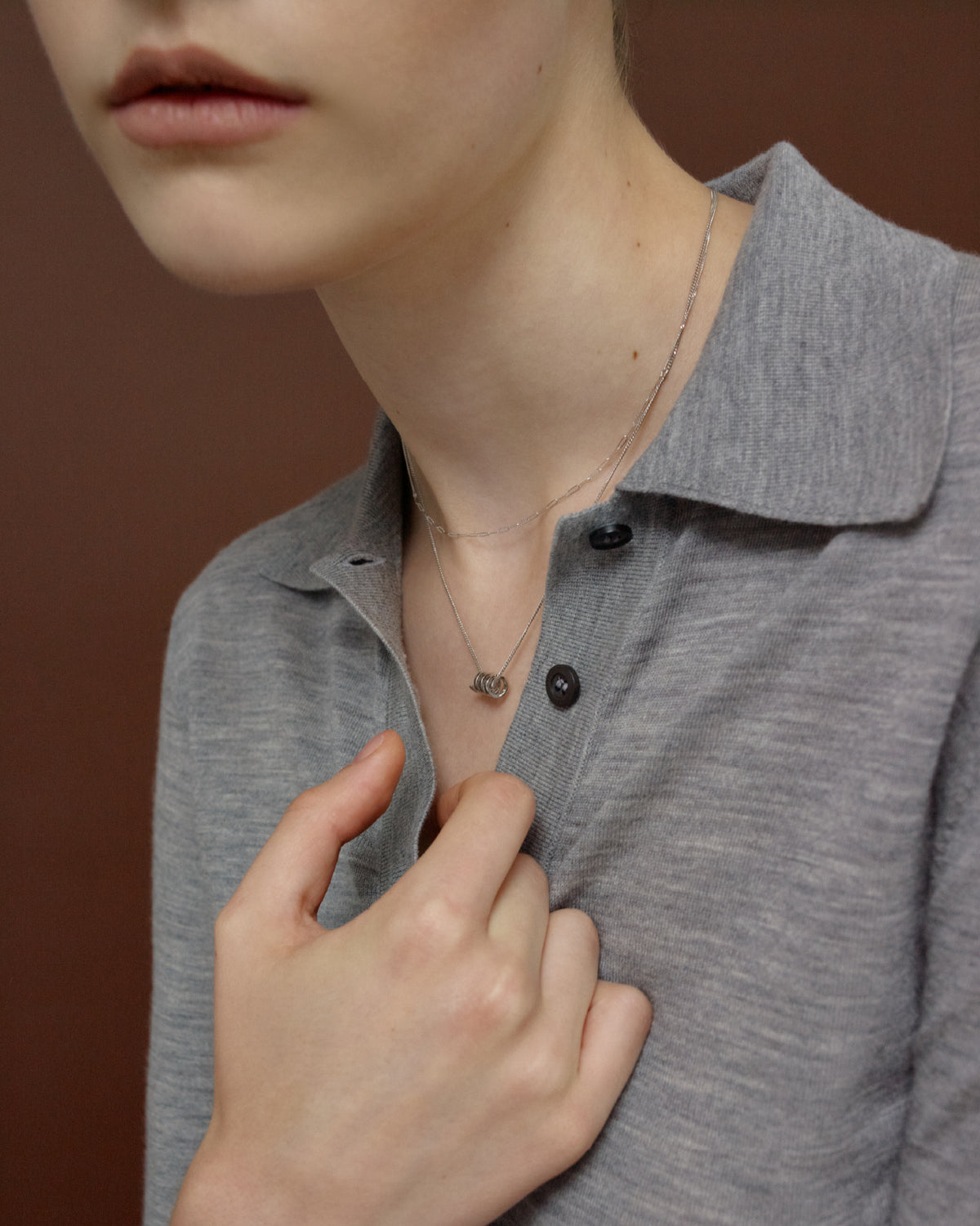 Numbering - Mixed Chain Necklace #2706 product image 3 | TRAB K-Fashion Australia