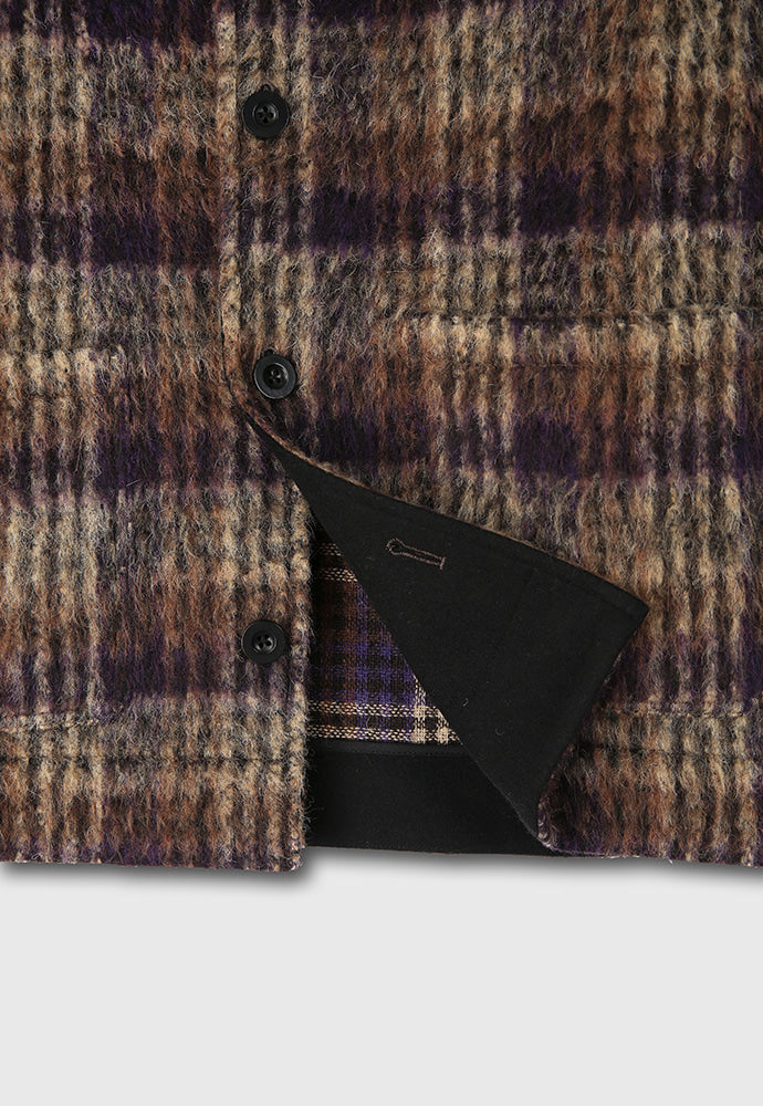 Tonywack - Japanese Fabric Mohair Button Blouson (Camel / Purple) product image 14 | TRAB K-Fashion Australia