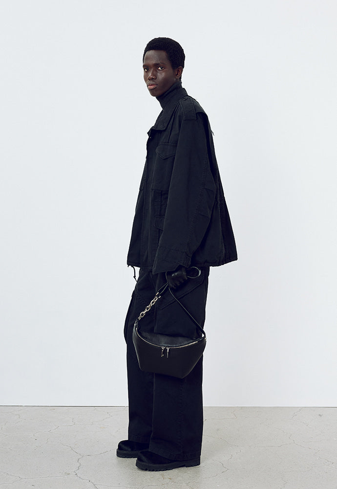 Tonywack - Garment-Dyed Gabardine Oversized Military Jacket (Carbon Pigment) product image 17 | TRAB K-Fashion Australia