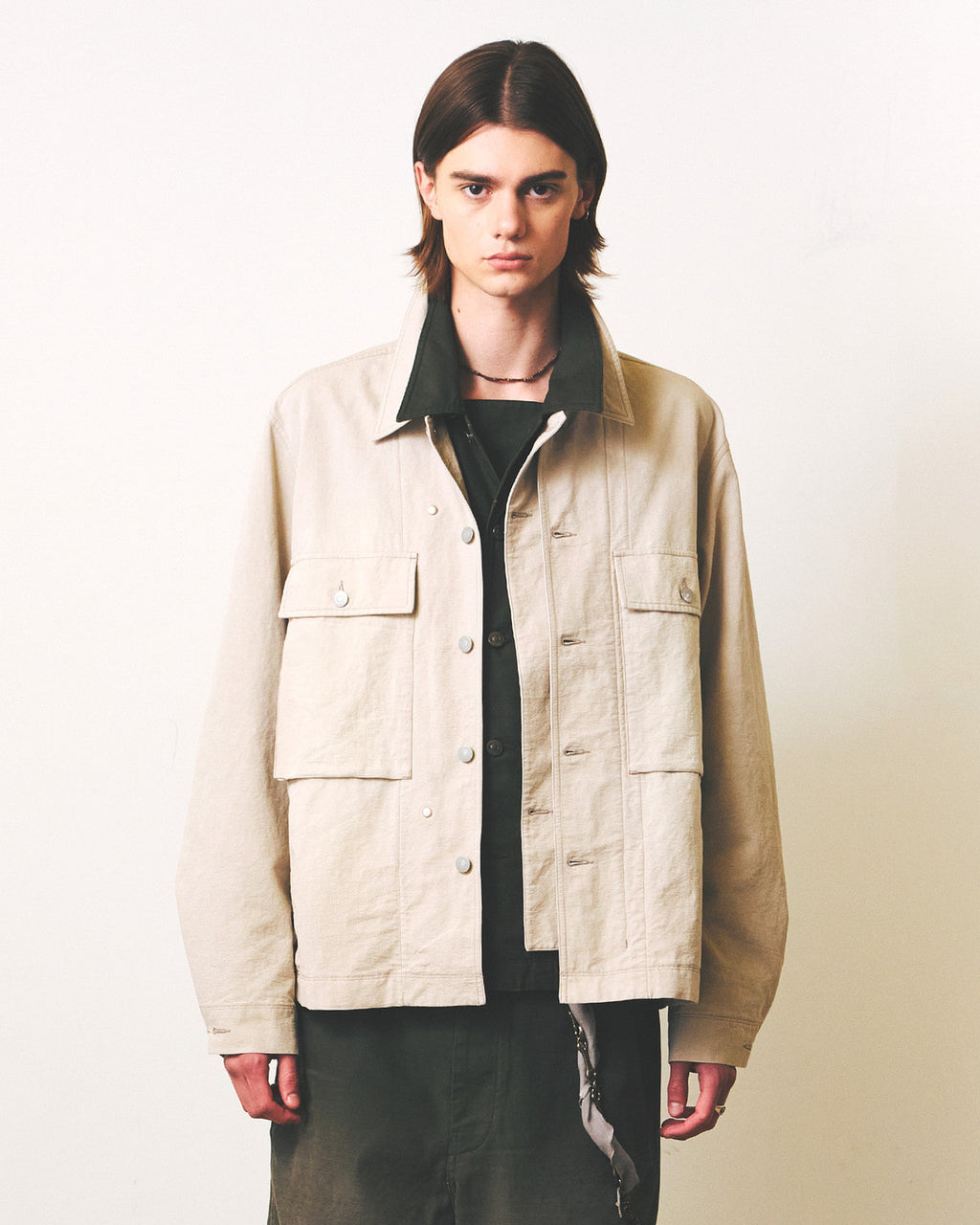 Eastlogue - Kw-m43 Jacket (Vintage Ecru) product image 2 | TRAB K-Fashion Australia