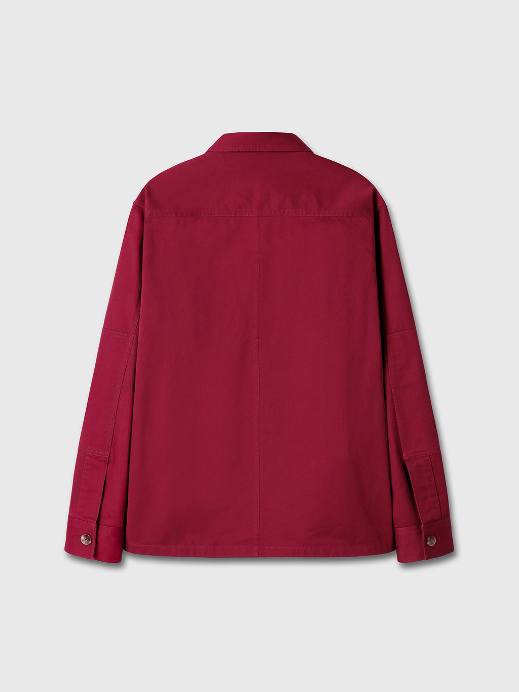 Tonywack - Washed Cotton Twill Overshirt (Red) product image 9 | TRAB K-Fashion Australia