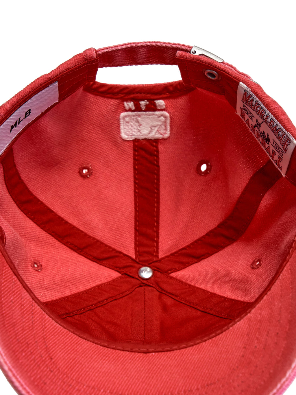 MLB Korea - MLB Varsity Vintage Cursive Stitch Unstructured Ball Cap Boston Red Sox (Red) product image 8 | TRAB K-Fashion Australia